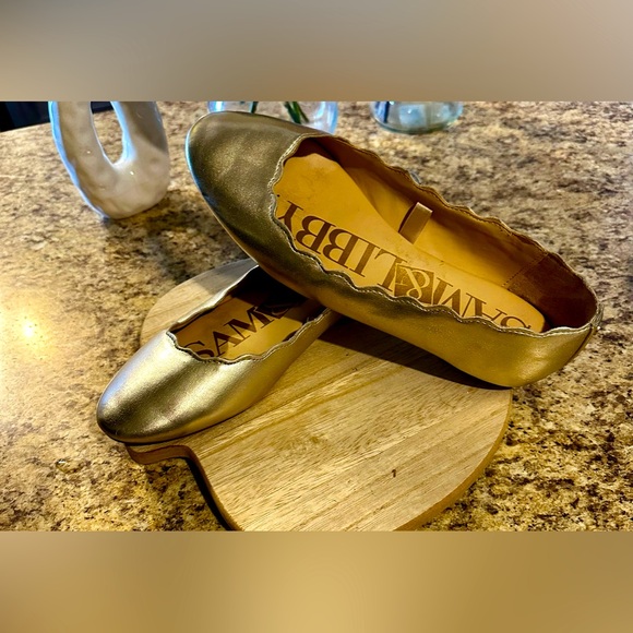 Sam & Libby Shoes - ***SOLD***Sam & Libby Sz 7 Gold Ballet Flats Cinderella Girlhoodcore Metalli